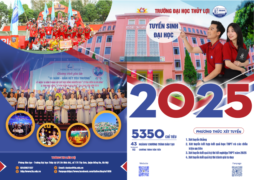 GIỚI THIỆU TUYỂN SINH ĐẠI HỌC THỦY LỢI NĂM 2025