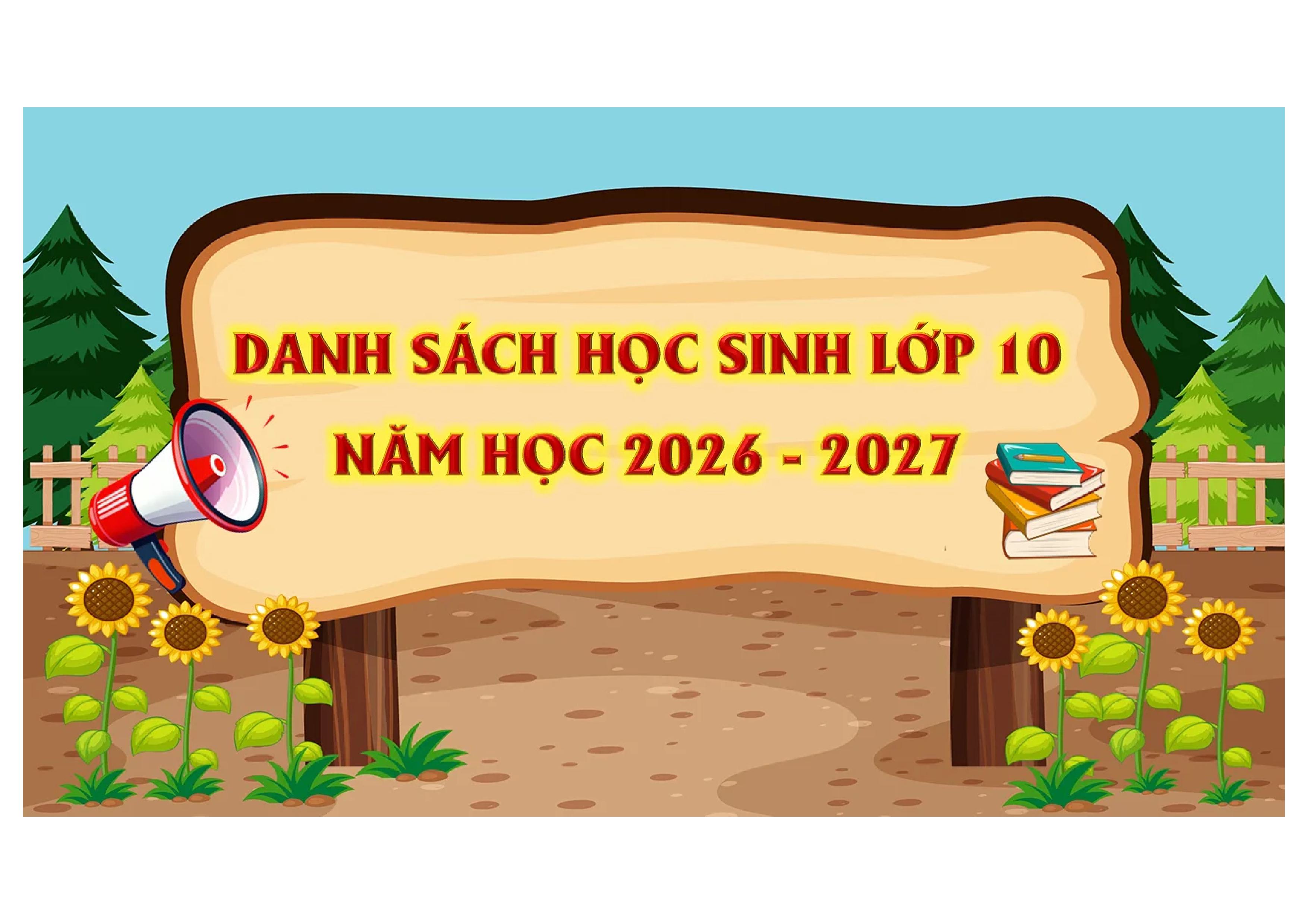 CÔNG BỐ DANH SÁCH LỚP VÀ GVCN KHỐI 10 - K60